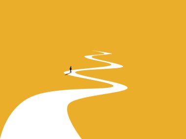 İş adamı yolu yarıladı.