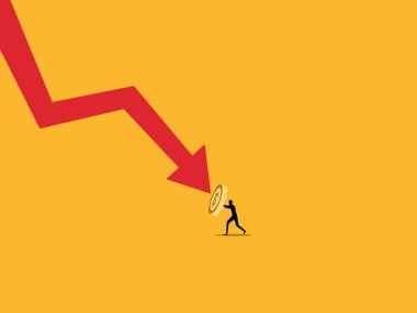 İş adamları krizden korunmak için madeni para kalkanına sahip.