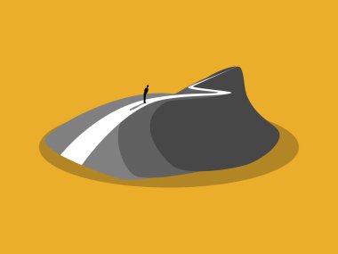 Yamaçta gelişim yolunda iş adamları var.