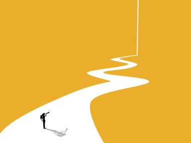 Geleceği gören hayalperest iş kadını. Yoldayız.