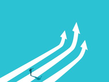 İş kadını hayattaki en iyi yolu keşfetti.