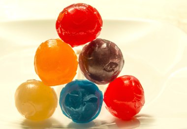 renkli lolipop yığılmış