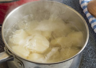 Potatoes boiling clipart