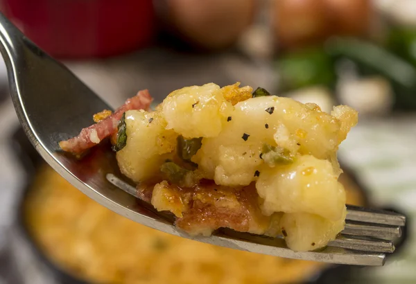 Bacon e jalapeno mac e queijo — Fotografia de Stock