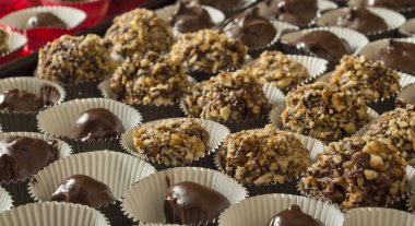 Chocolate candy truffles