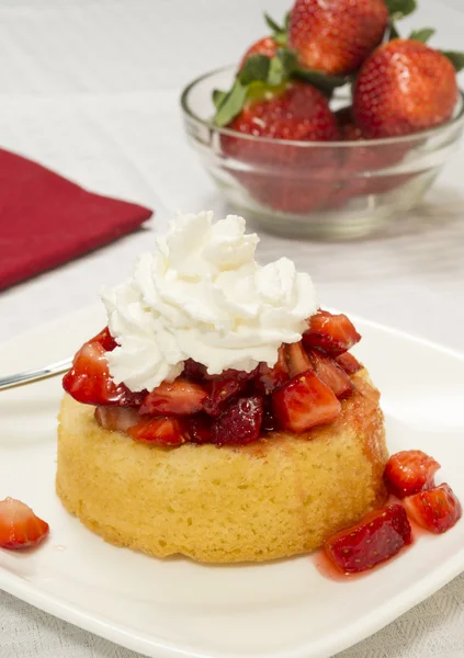 Erdbeer Shortcake Dessert — Stockfoto
