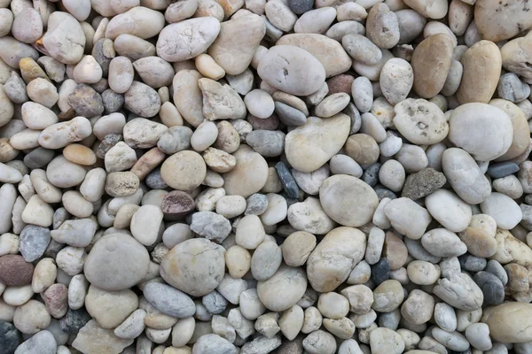 Pebble stones on coastline — Stock Photo, Image