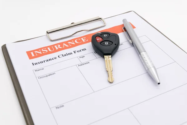 Car insurance form — Stock Photo, Image