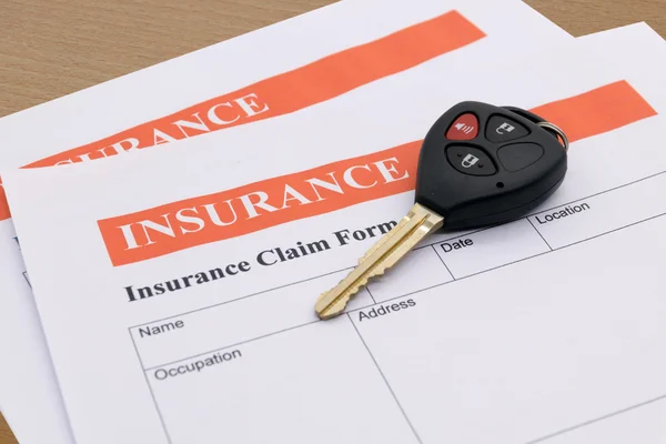 Car insurance form — Stock Photo, Image