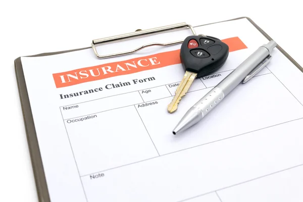 Car insurance form — Stock Photo, Image