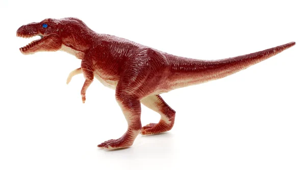 Tyrannosaurus dinozor oyuncak beyaz arka plan üzerinde — Stok fotoğraf
