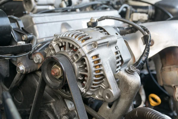 Auto motor close-up, onderdeel van automotoren — Stockfoto