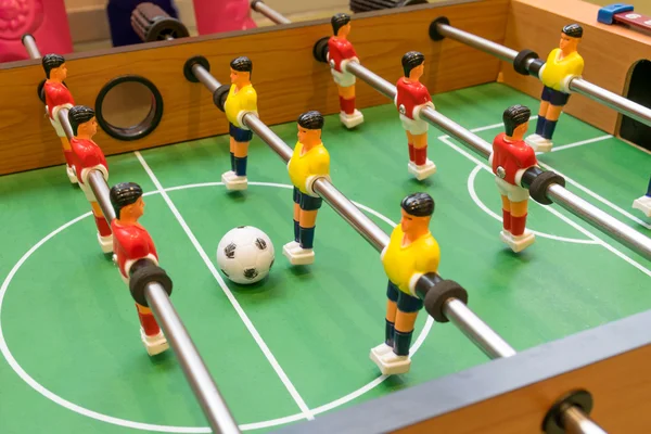 Detalle de una mesa de fútbol juego — Foto de Stock