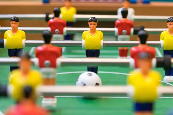 Detalle de una mesa de fútbol juego — Foto de Stock