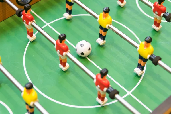 Detail of a table soccer game — Stock Photo, Image