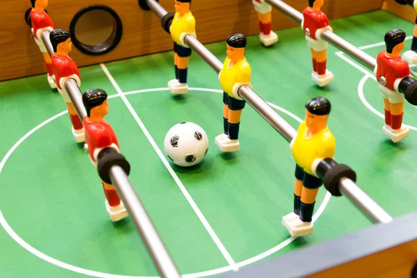 Detail eines Tischfußballspiels — Stockfoto