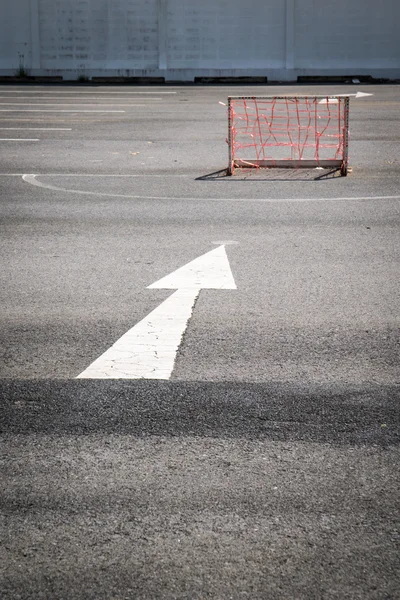 Conceito de objetivo, caminhos para o objetivo — Fotografia de Stock