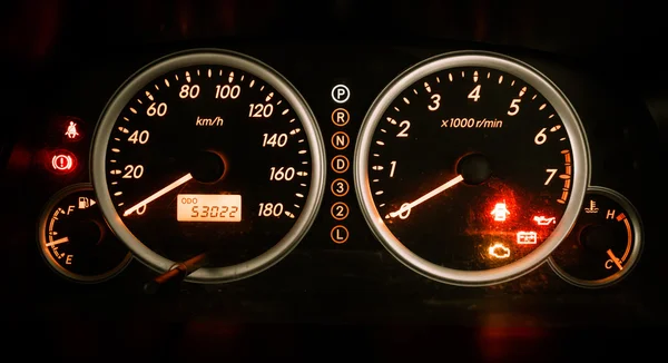 Closeup car dashboard — Stock Photo, Image