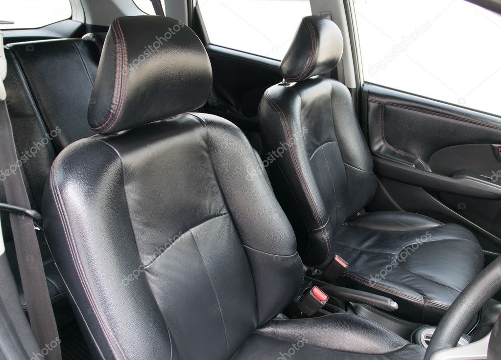 black car interior.