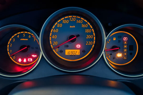 Closeup car dashboard — Stock Photo, Image