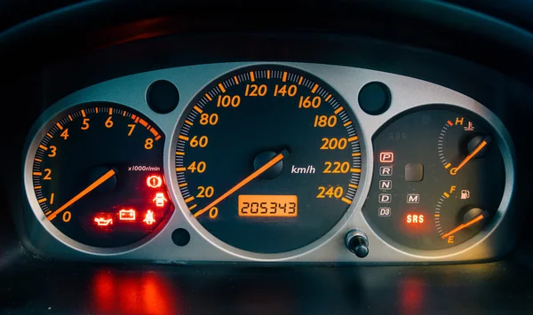 Closeup car dashboard — Stock Photo, Image