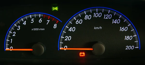 Close-up autodashboard — Stockfoto