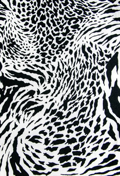 Textura de la tela de impresión cebra rayada y leopardo para el fondo — Foto de Stock