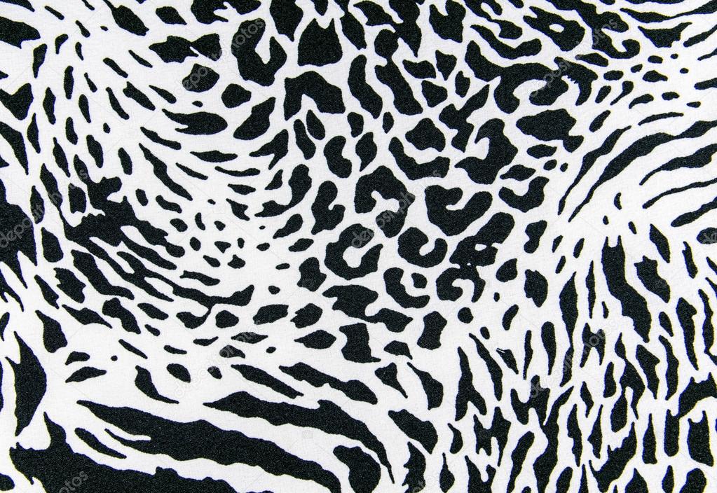 texture of print fabric striped zebra and leopard for background