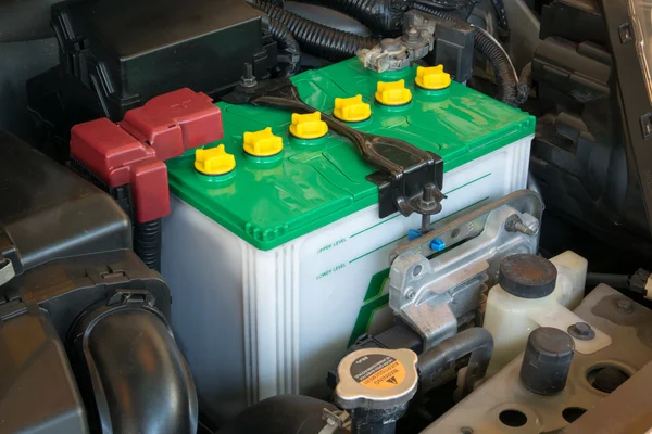 Batterij van een auto — Stockfoto