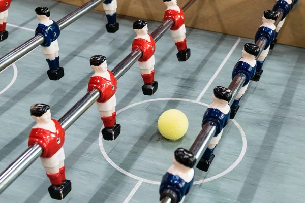 Detalle de una mesa de fútbol juego — Foto de Stock