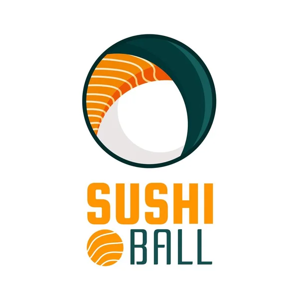 Sushi Ball Japan Концепт Дизайну Продуктів — стоковий вектор