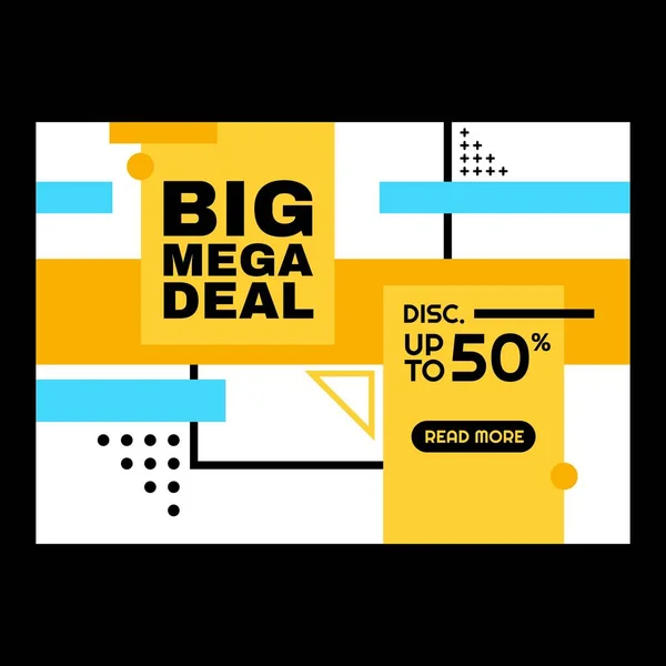Sale Deal Special Promotion Price Sign Shop Retail Landscape Page — 스톡 벡터