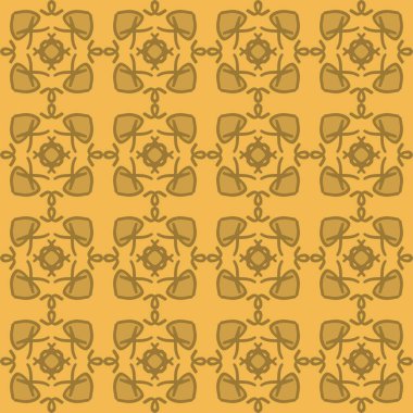 kahverengi mandala sanatı kusursuz desenli çiçek desenli yaratıcı tasarım arka plan çizimi