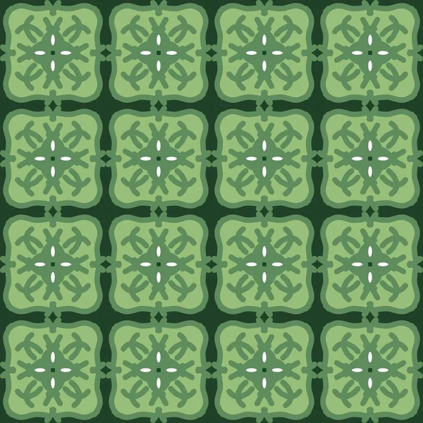 Yeşil Zeytinli Mandala Kusursuz Desenli Çiçek Desenli Yaratıcı Tasarım Arka — Stok Vektör