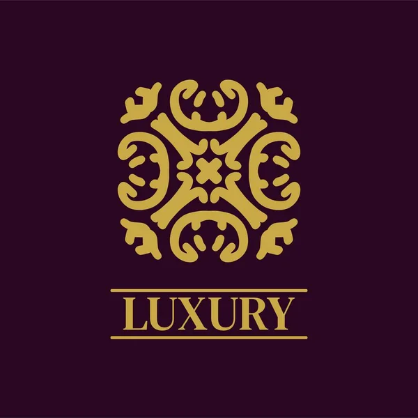 Mandala Logotipo Ornamento Geométrico Design Vetor Ícone Premium Elegante —  Vetores de Stock