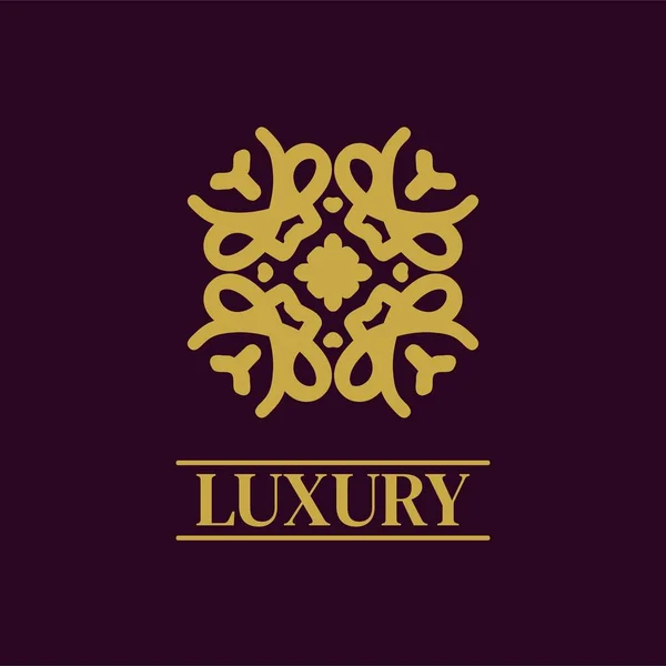 Mandala Logotipo Ornamento Geométrico Design Vetor Ícone Premium Elegante —  Vetores de Stock