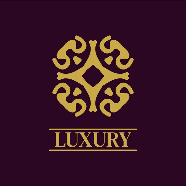 Mandala Logotipo Ornamento Geométrico Design Vetor Ícone Premium Elegante —  Vetores de Stock
