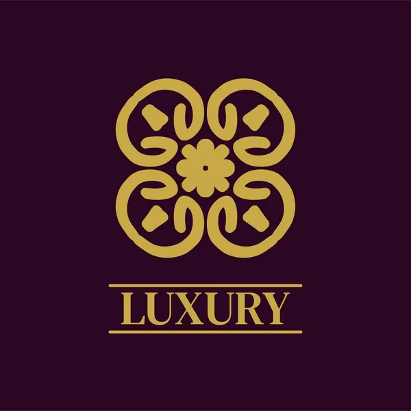 Mandala Geometrisches Ornament Logo Elegantes Premium Icon Vektor Design — Stockvektor