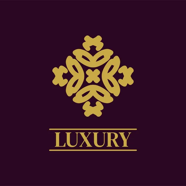 Mandala Logotipo Ornamento Geométrico Design Vetor Ícone Premium Elegante —  Vetores de Stock