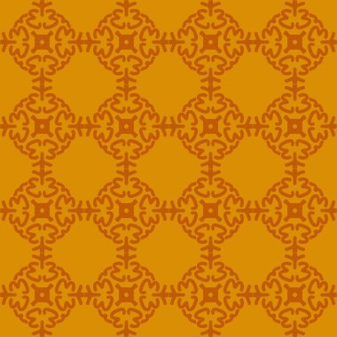 Sarı turuncu mandala çiçekli yaratıcı kusursuz tasarım arka planı