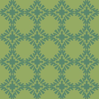 Yeşil zeytinli mandala kusursuz desenli çiçek desenli yaratıcı tasarım arka plan çizimi
