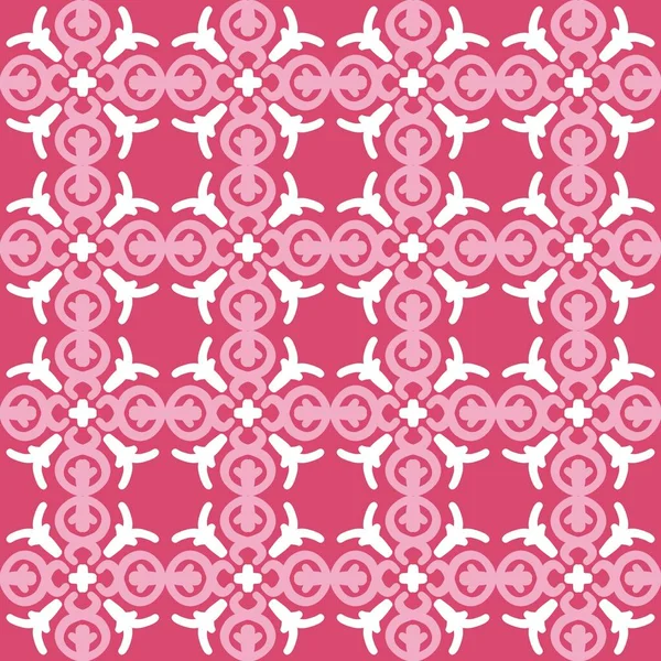 Rot Violett Rosa Pastell Mandala Kunst Nahtlose Muster Blumen Kreatives — Stockvektor