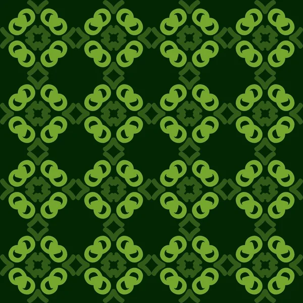 Зеленая Оливковая Мандала Искусство Бесшовный Шаблон Цветочный Творческий Дизайн Фона — стоковый вектор