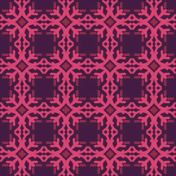 Rood Magenta Violet Roze Mandala Kunst Naadloos Patroon Bloemen Creatief — Stockvector