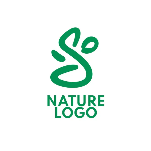 Green Leaf Nature Logo Concept Design Illustration — Stock Vector