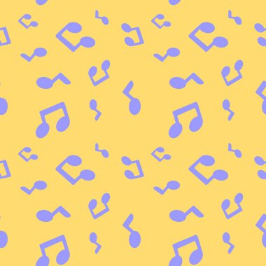 music note sign repeat seamless pattern doodle cartoon style wallpaper vector illustration 