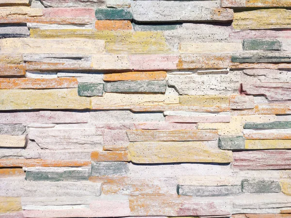 Pedra Pastel Colorido Azulejo Parede Fundo Textura — Fotografia de Stock