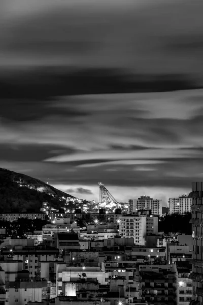 Night Landscape City Niteroi Metropolitan Region State Rio Janeiro Brazil — Stock Photo, Image