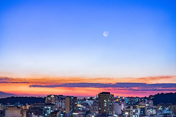 Night Landscape City Niteroi Metropolitan Region State Rio Janeiro Brazil — Stock Photo, Image