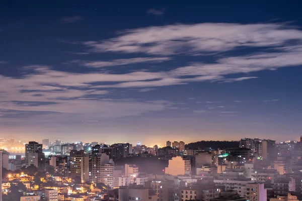 Rio Janeiro Brezilya Nın Başkenti Niteroi Gece Manzarası — Stok fotoğraf